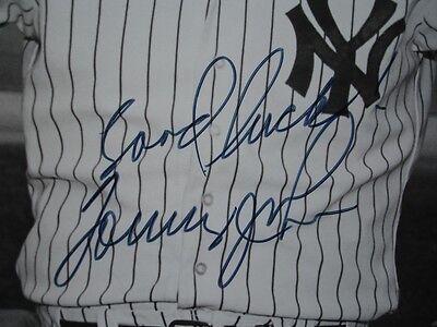 Tommy John New York Yankees Autographed B&W 8" x 10" Photograph