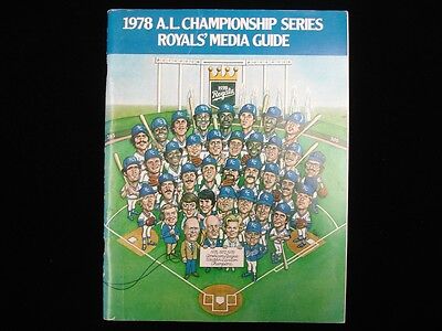 1978 American League Championship Series Kansas City Royals Media Guide 