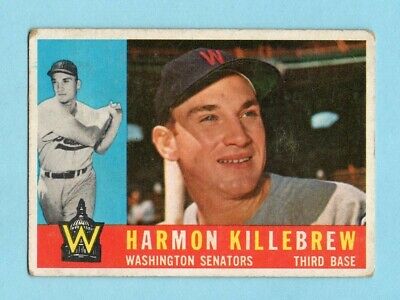 1960 Topps #210 Harmon Killebrew Washington Senators Baseball Card VG cres  