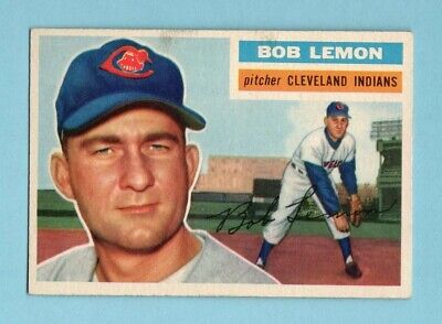 1956 Topps #255 Bob Lemon Cleveland Indians Baseball Card Ex/Mt