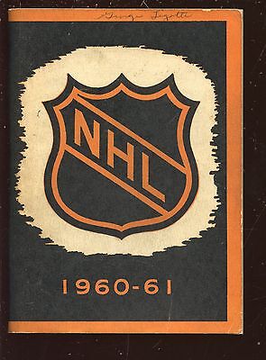 1960/1961 NHL Hockey Press & Radio Guide EX