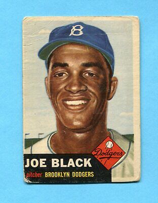 1953 Topps #81 Joe Black Brooklyn Dodgers Baseball Card Low Grade