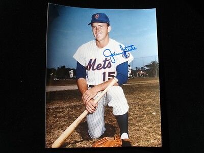 Jerry Grote NY Mets Autographed 8" x 10" Color Photograph - B&E Hologram