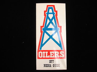 1977 Houston Oilers NFL Media Guide