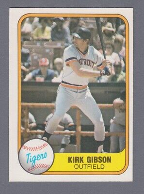 1981 Fleer #481 Kirk Gibson Detroit Tigers Rookie Baseball Card NM o/c