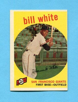 1959 Topps #359 Bill White San Francisco Giants Rookie Baseball Card Ex/Mt o/c