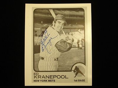 Ed Kranepool New York Mets Autographed 8" x 10" Photograph - B&E Holo