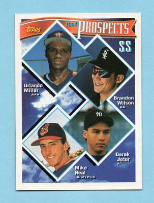 1994 Topps #158 Derek Jeter & others Rookie Baseball Card NM