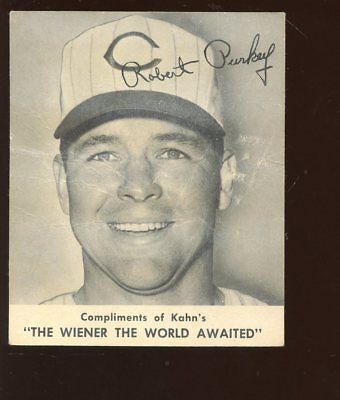 1959 Kahn's Wieners Baseball Card Robert Purkey