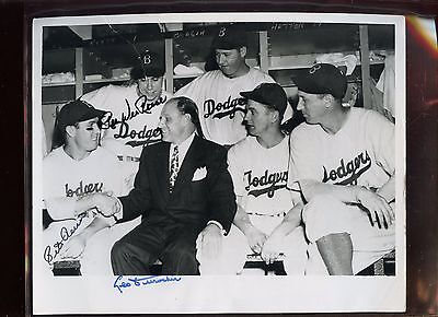 1947 Original Wire Photo Reiser / Reese / Durocher Autographed Hologram