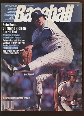 1982 Street & Smith Baseball Yearbook Goose Gossage New York Yankees EXMT