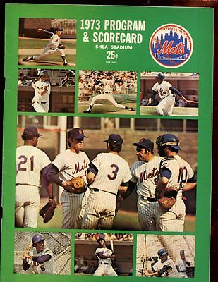 1973 MLB Program Montreal Expos at New York Mets EXMT