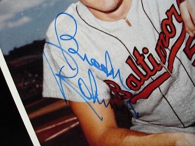 Brooks Robinson Baltimore Orioles Autographed Color 8" x 10" Photograph