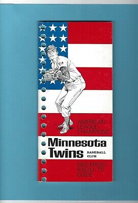 1966 Minnesota Twins MLB Media Guide