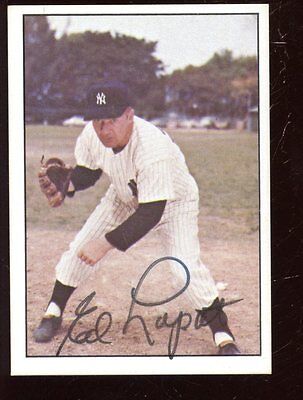 1979 TCMA Baseball Card #91 Ed Lopat Autographed NRMT