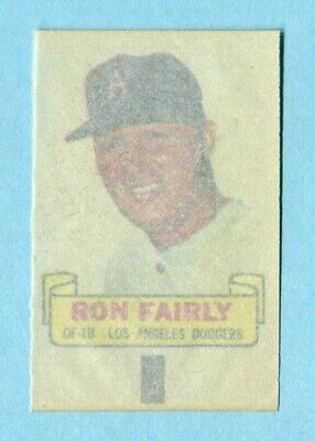 1966 Topps Rub-Off Ron Fairly Los Angeles Dodgers