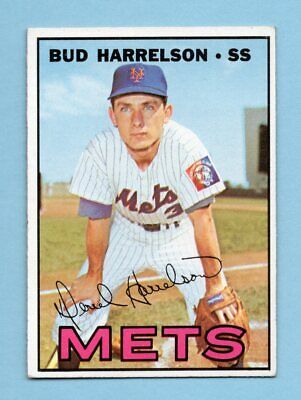 1967 Topps #306 Bud Harrelson New York Mets Rookie Baseball Card EX+ 