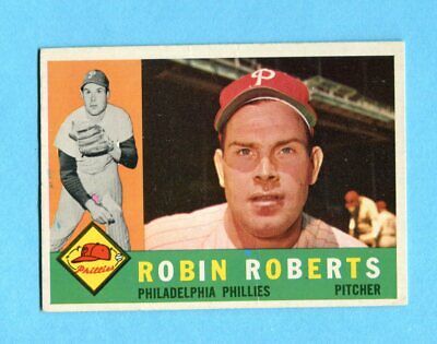 1960 Topps #264 Robin Roberts Philadelphia Phillies Baseball Card Ex/Mt ap wrks