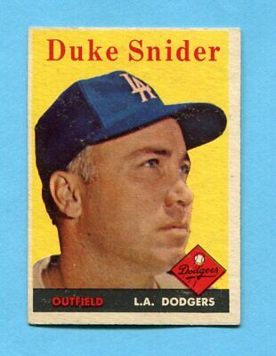 1958 Topps #88 Duke Snider Los Angeles Dodgers Baseball Card EX+ o/c