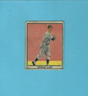 1941 Play Ball #69 George Case Washington Senators Baseball Card Low Grade   