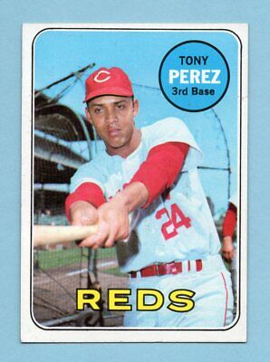 1969 Topps #295 Tony Perez Cincinnati Reds Baseball Card NM      