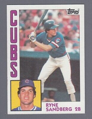 1984 Topps #596 Ryne Sandberg Chicago Cubs Baseball Card NM 