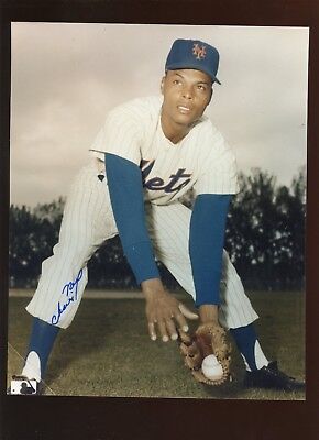 Charlie Neal New York Mets Autographed 8 X 10 Photo Hologram