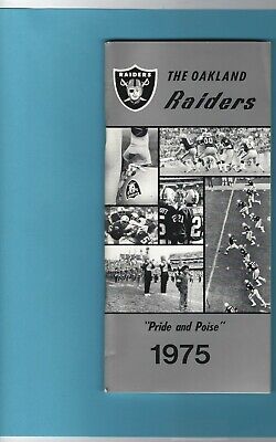 1975 Oakland Raiders NFL Media Guide