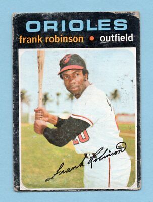 1971 Topps #640 Frank Robinson Baltimore Orioles Baseball Card Low Grade 