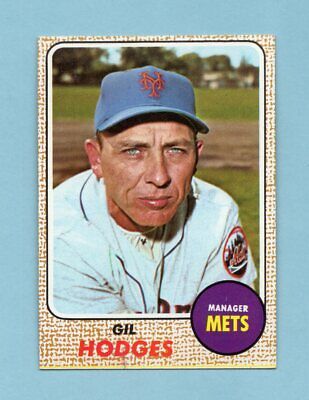 1968 Topps #27 Gil Hodges New York Mets Baseball Card NM 