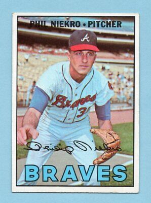 1967 Topps #456 Phil Niekro Atlanta Braves Baseball Card EX+      