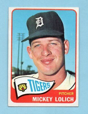 1965 Topps #335 Mickey Lolich Detroit Tigers Baseball Card NM app fls        