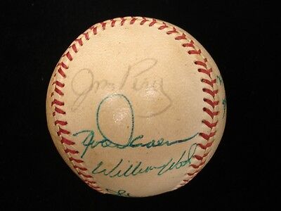 1970's Baseball Stars Autographed Baseball - 7 Signatures - B&E Hologram