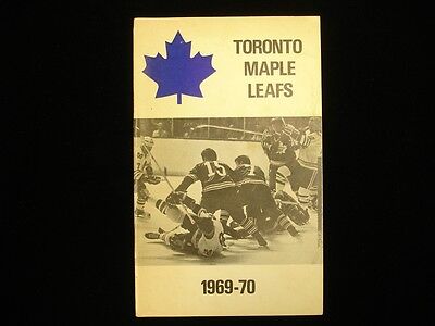 1969-70 Toronto Maple Leafs Hockey Media Guide