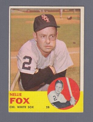 1963 Topps #525 Nellie Fox Chicago White Sox High Number Baseball Card EX+