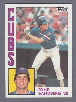 1984 Topps #596 Ryne Sandberg Chicago Cubs Baseball Card NM 