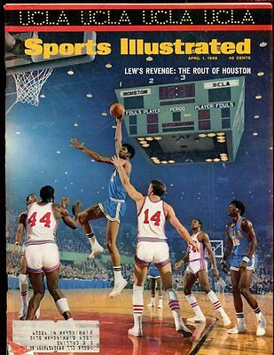 April 1 1968 Sports Illustrated Magazine With Lew Alcindor UCLA Cover EX+