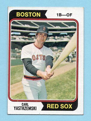 1974 Topps #280 Carl Yastrzemski Boston Red Sox Baseball Card EX o/c pmk bk 