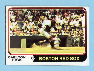 1974 Topps #105 Carlton Fisk Boston Red Sox Baseball Card Ex/Mt 