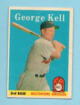 1958 Topps #40 George Kell Baltimore Orioles Baseball Card NM o/c