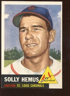 1953 Topps Baseball Card HIGH #231 Solly Hemus NRMT