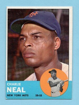 1963 Topps #511 Charlie Neal New York Mets Baseball Card Ex/Mt  