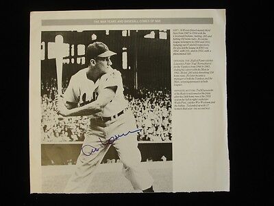 Al Rosen Autographed 10" x 9.25" Magazine Cut