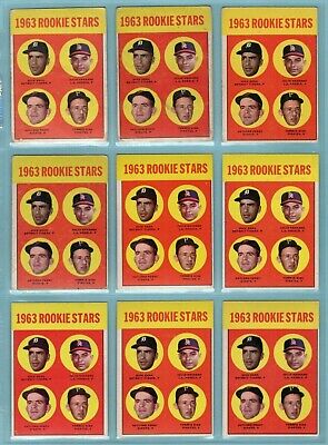 1963 Topps #169 Lot of 12 Gaylord Perry 2nd Rookie Baseball Cards LG - Ex/Mt