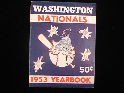 1953 Washington Nationals Baseball Yearbook