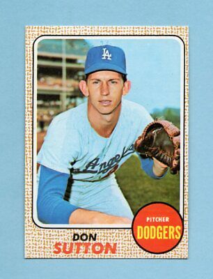 1968 Topps #103 Don Sutton Los Angeles Dodgers Baseball Card NM