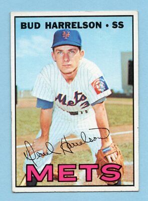 1967 Topps #306 Bud Harrelson New York Mets Rookie Baseball Card EX+