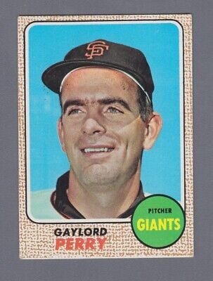 1968 Topps / Milton Bradley #85 Gaylord Perry San Fra Giants Baseball Card V/E  