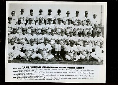 1969 MLB Baseball World Champion New York Mets 8 X 10 Photo