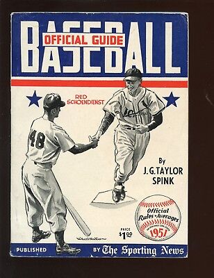 1951 The Sporting News Official Baseball Guide Red Schoendienst Front Cover VGEX